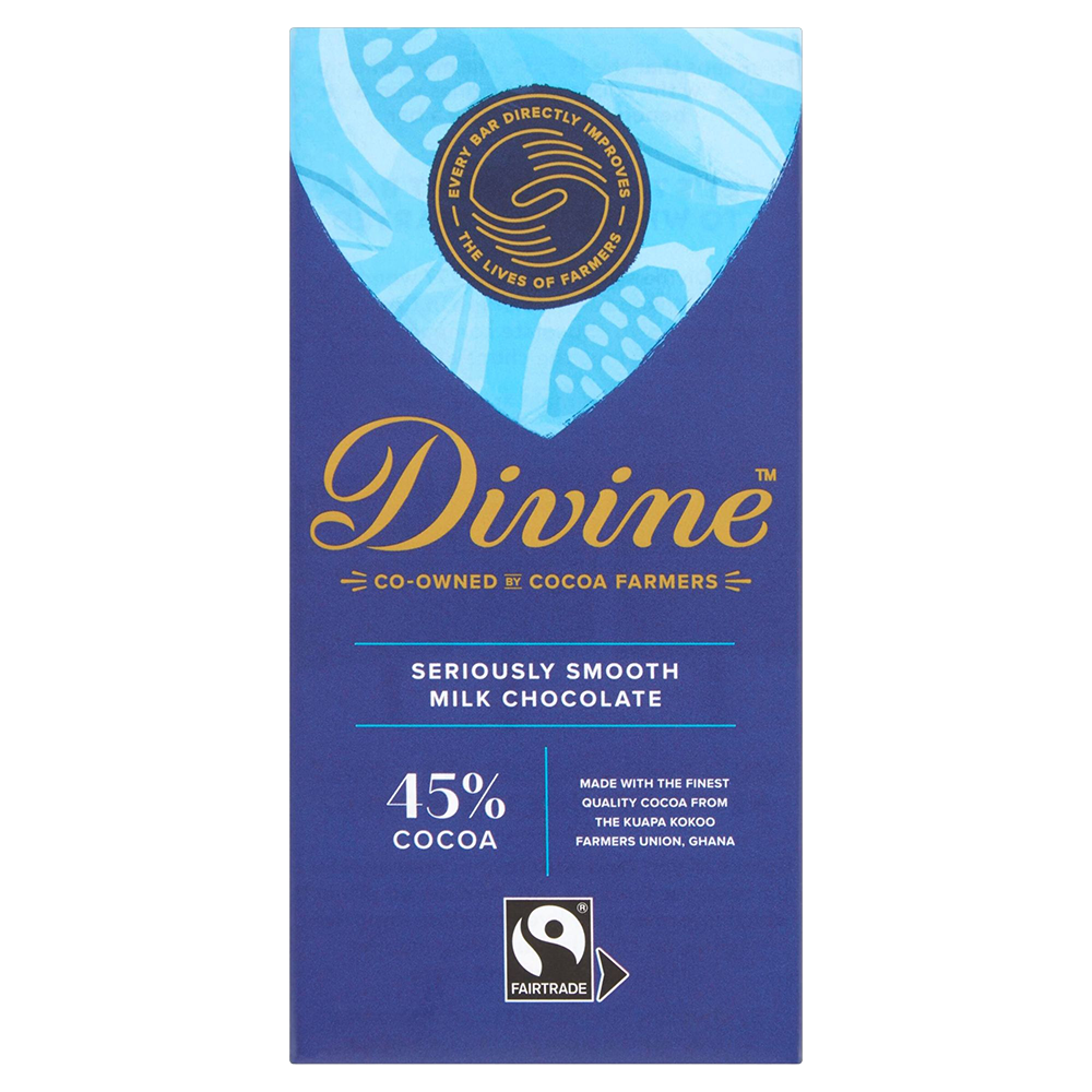 Divine 45% Milk Chocolate Bar 90g