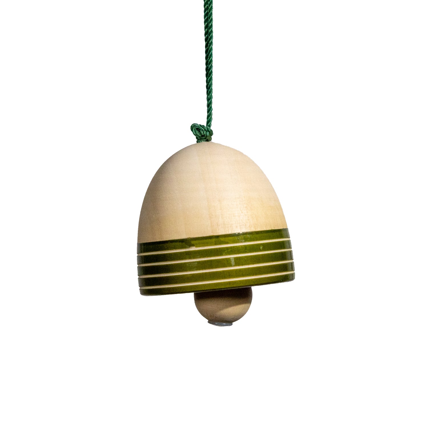 Christmas Bell Green - Bright Stripes Bottom