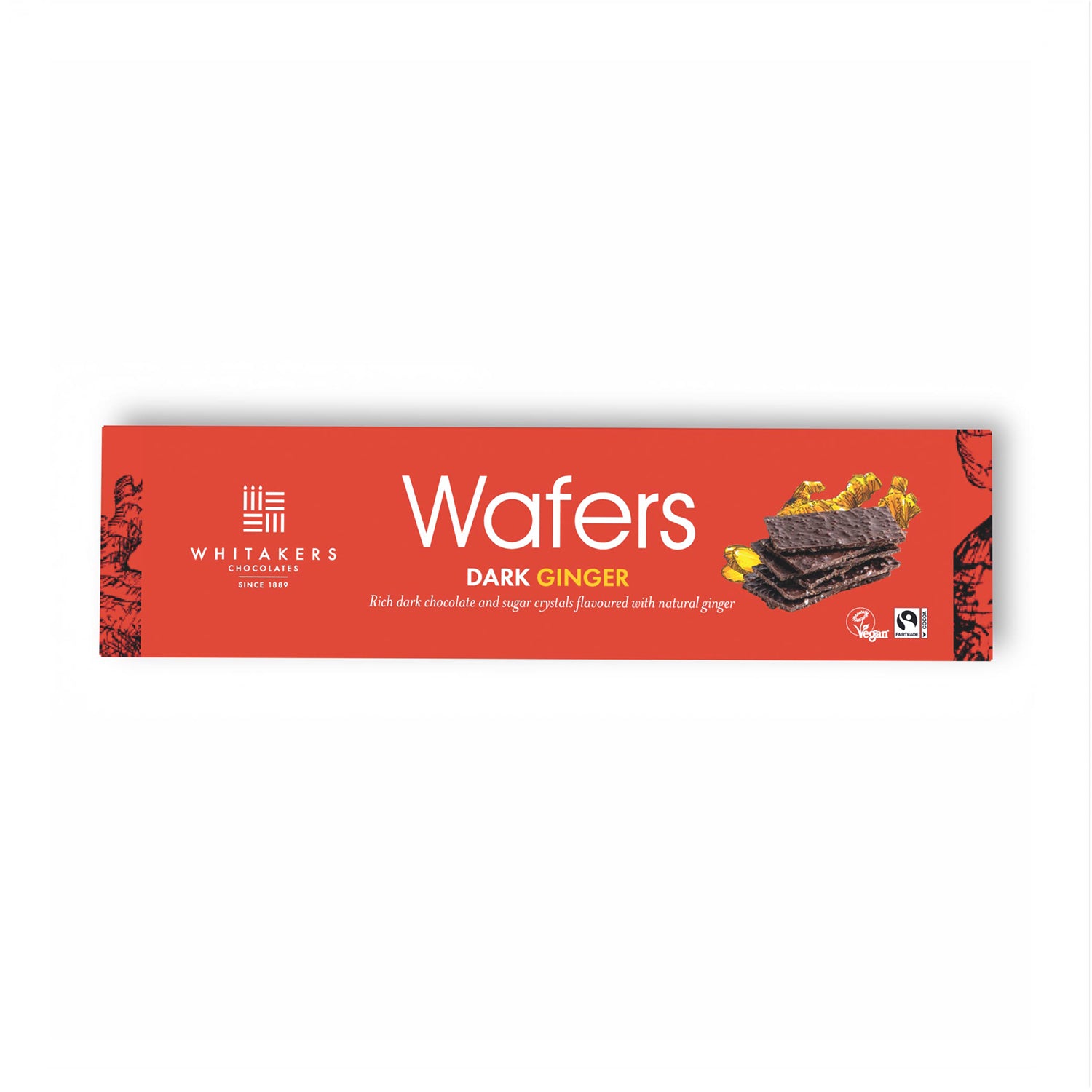 Dark Chocolate Ginger Wafer Thins (175g)