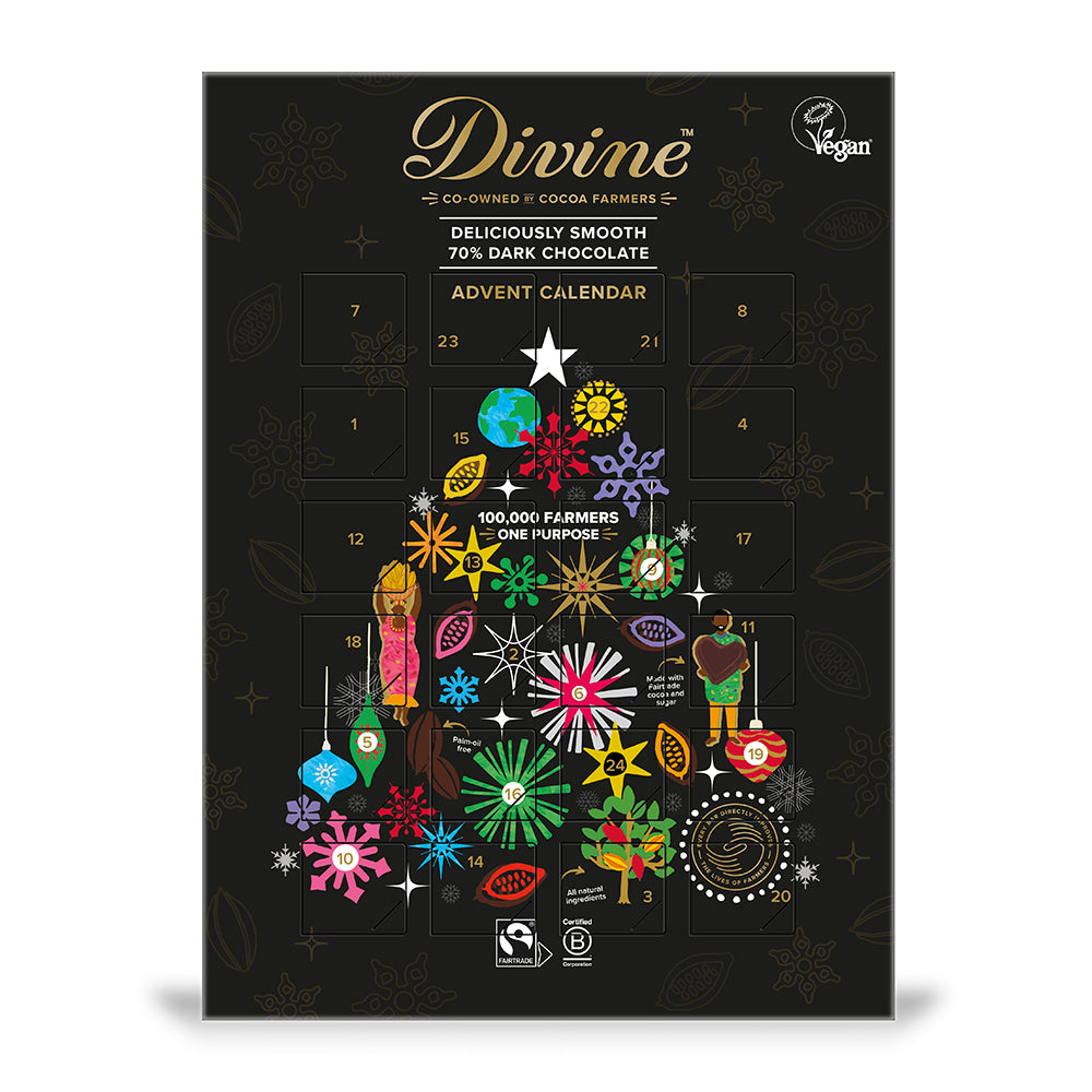 Divine Dark Chocolate Advent Calendar, 85G