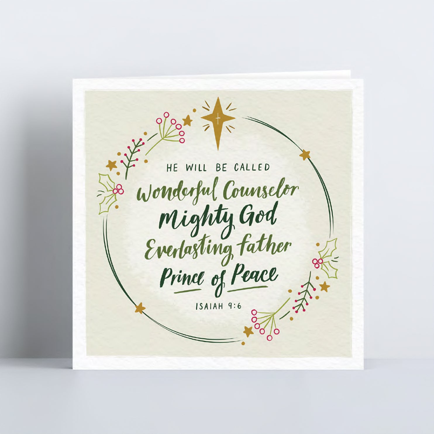'Wonderful Counselor' Luxury Christmas Card