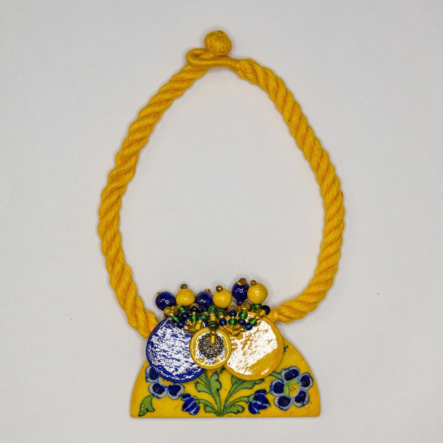 Ethiqana Half Disc Necklace - Yellow