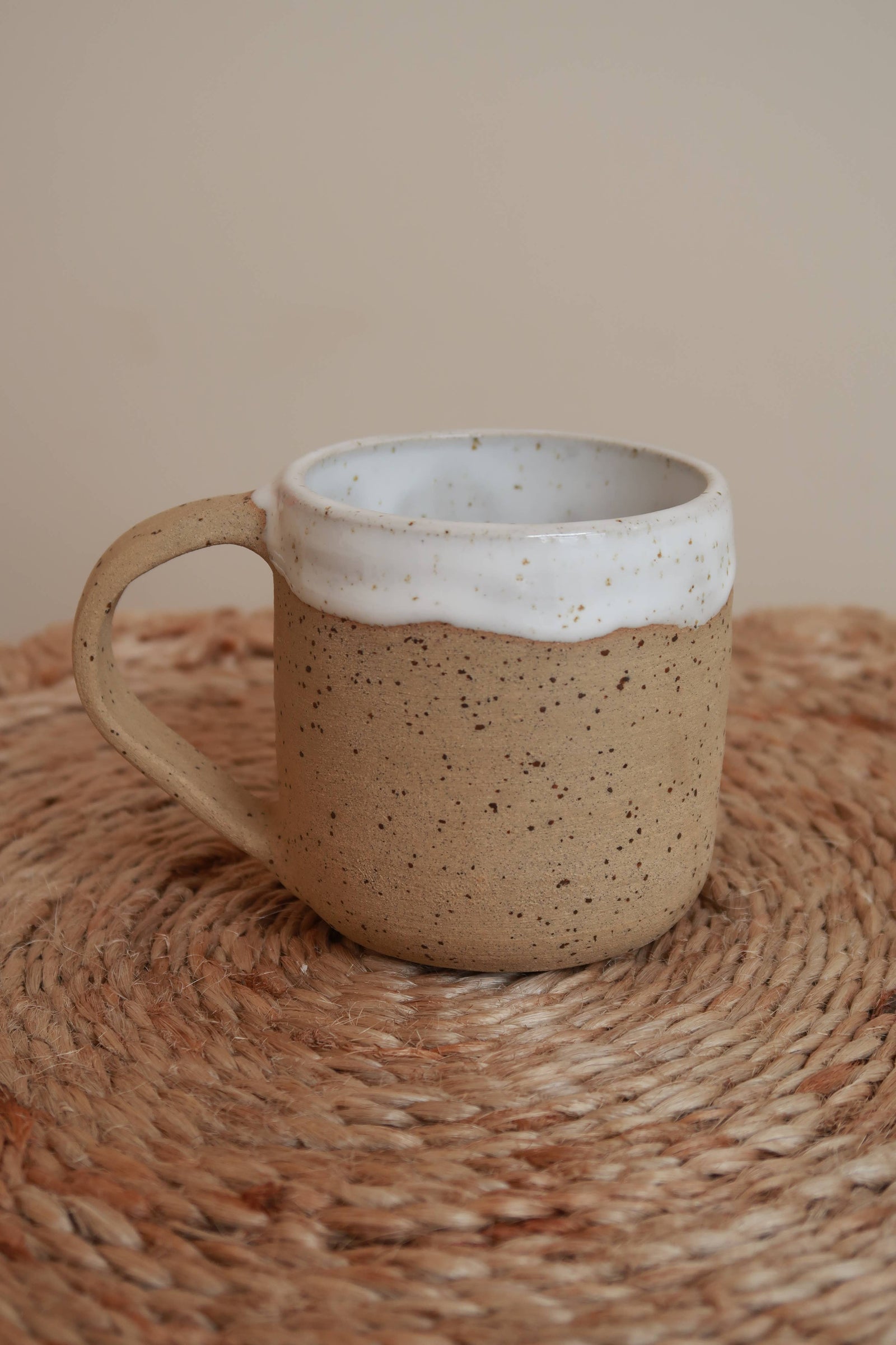 Fernweh Clay Designs Handmade Ceramic Espresso Mug - Speckled Raw Clay