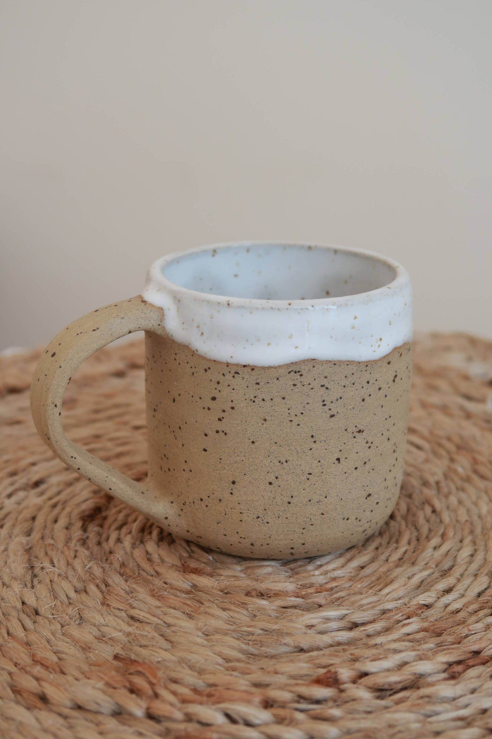 Fernweh Clay Designs Handmade Ceramic Espresso Mug - Speckled Raw Clay