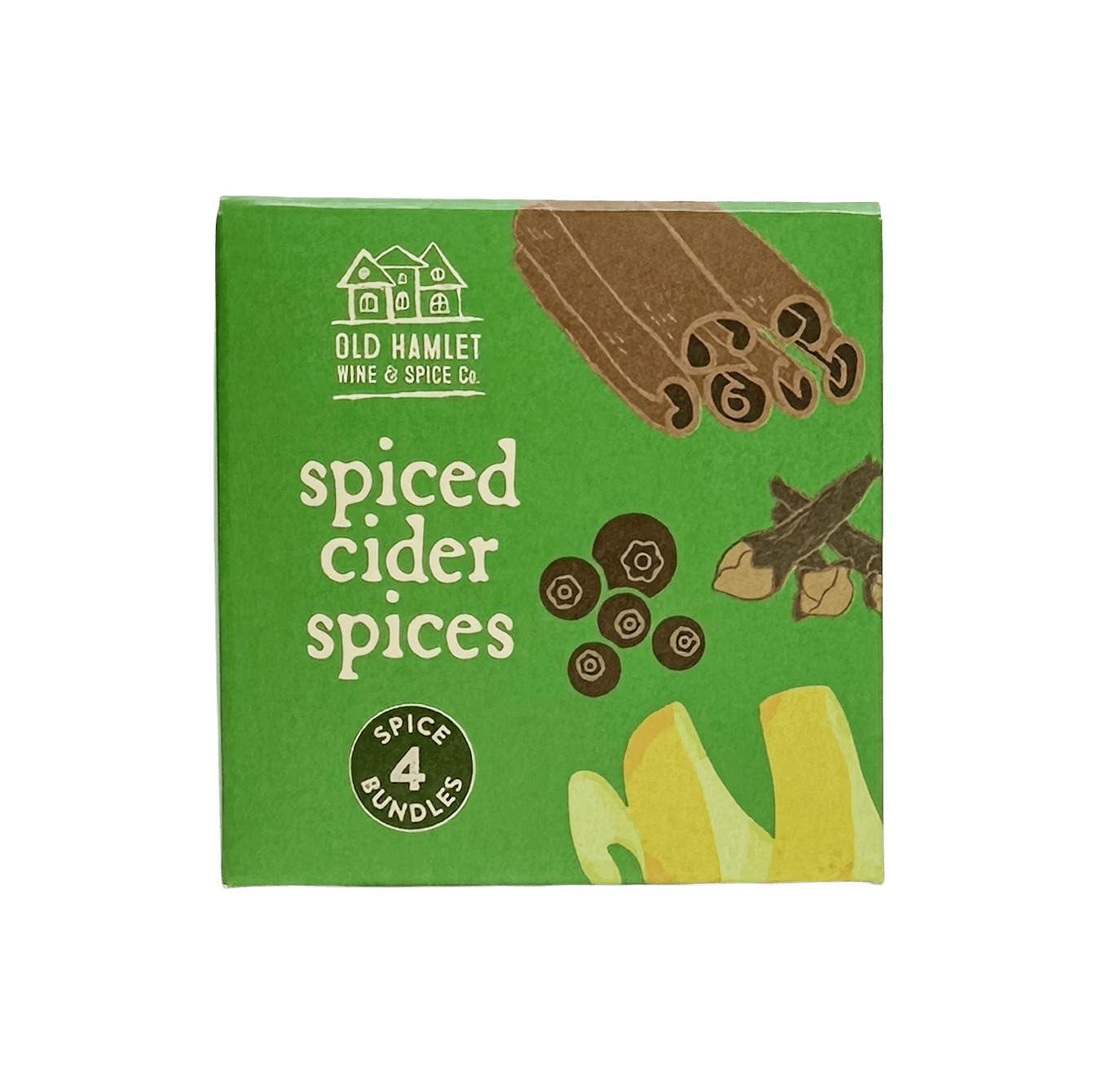 Steenbergs Spiced Cider/Apple Juice Pouchettes in Green Cube