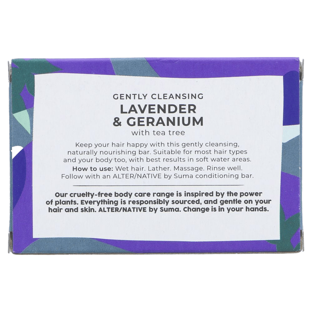 Suma Wholefoods Lavender & Geranium Shampoo Bar