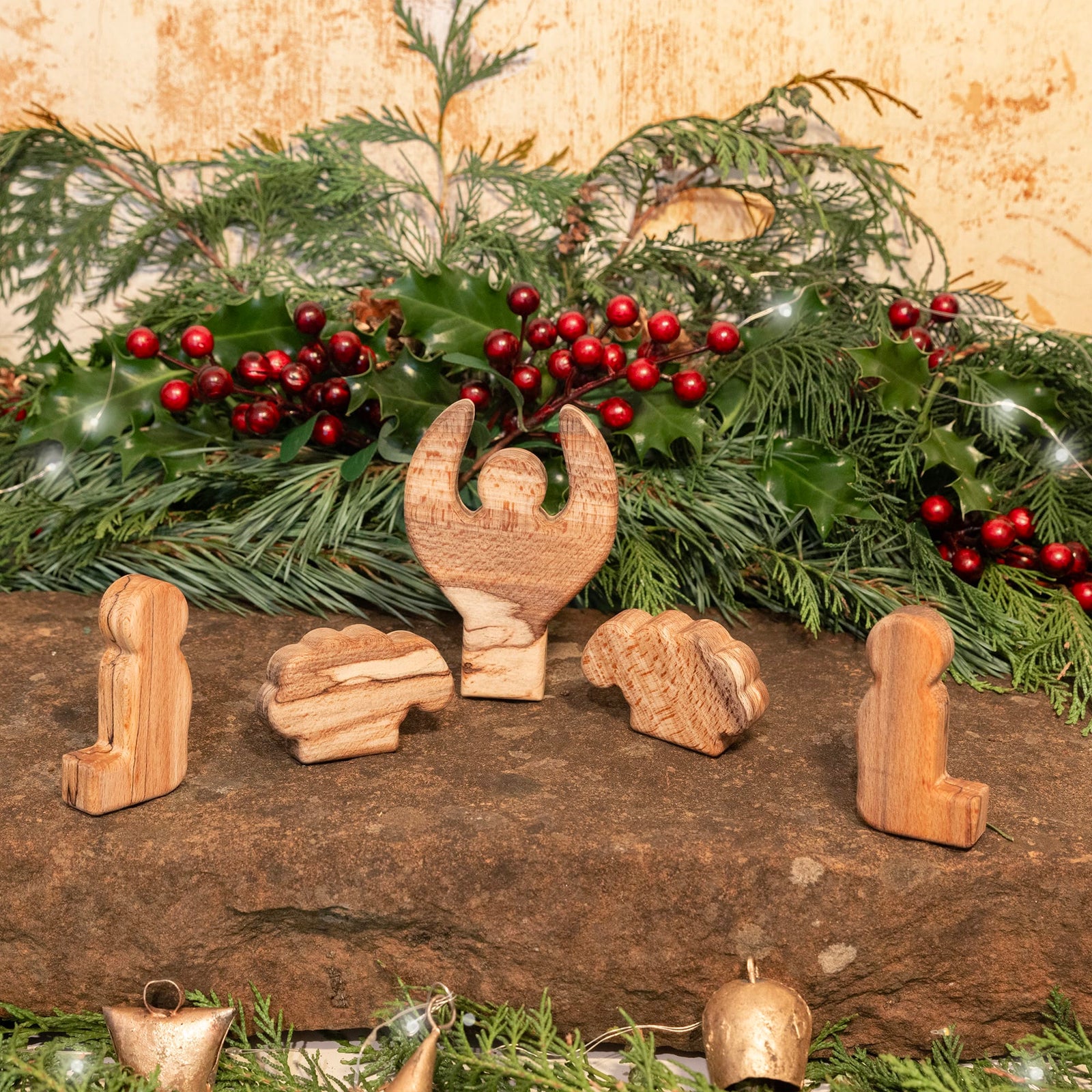 We Are Fair Trade Ltd Modular Nativity Set - Angel & Shepherds Additional Set