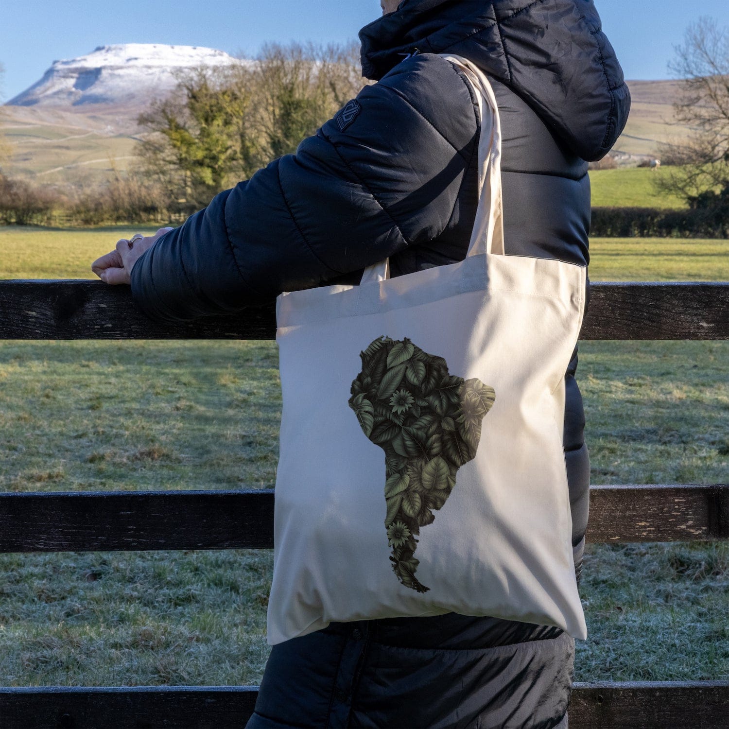 We Are Fair Trade South American Flowers Tote Bag - Bronze