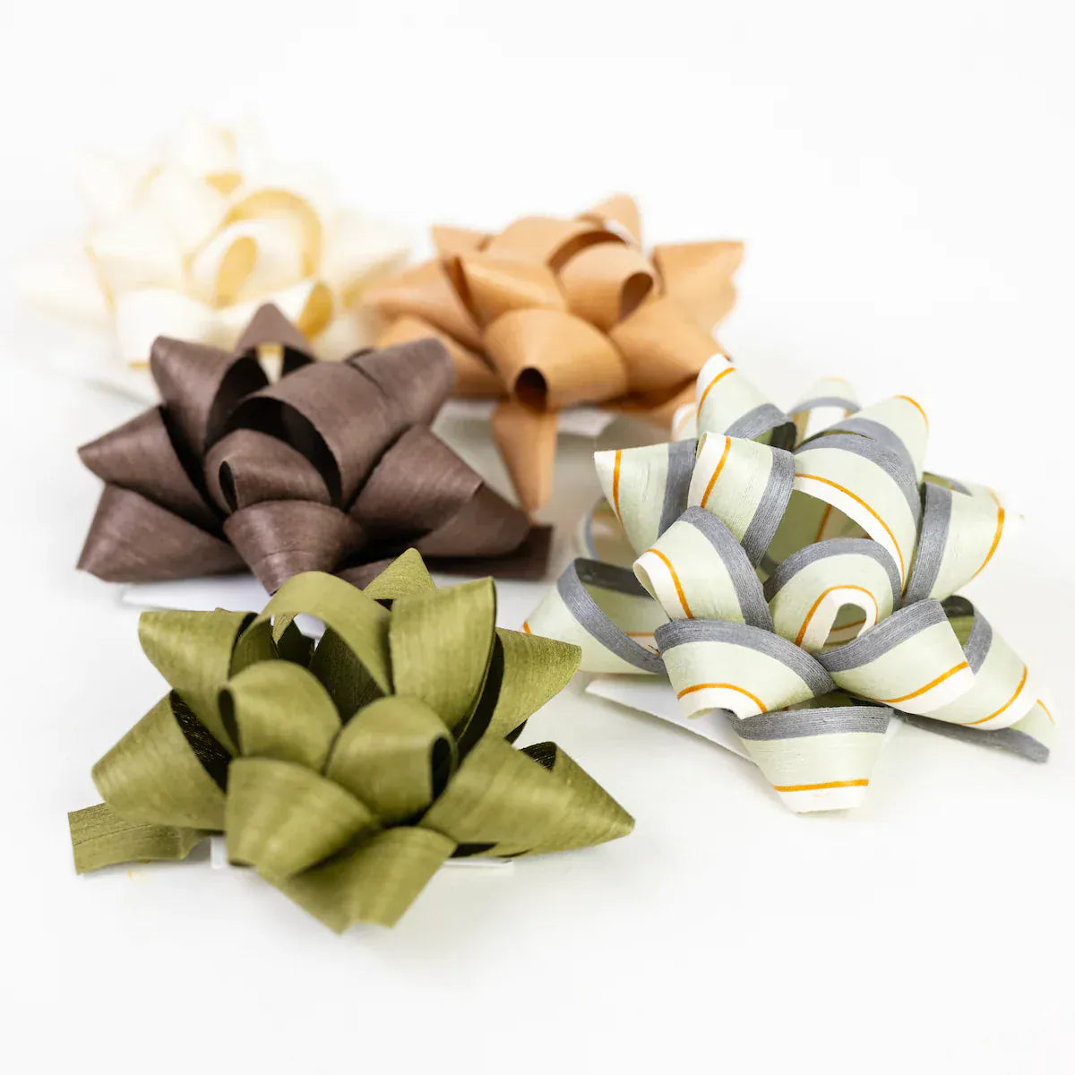 Wrappily Natural Cotton Eco Gift Bows - box of 5