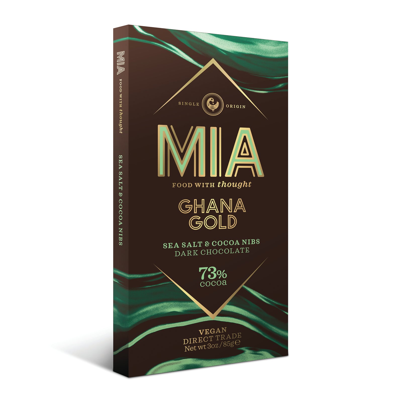 Ghana Gold - Sea Salt & Cocoa Nibs Dark  73%