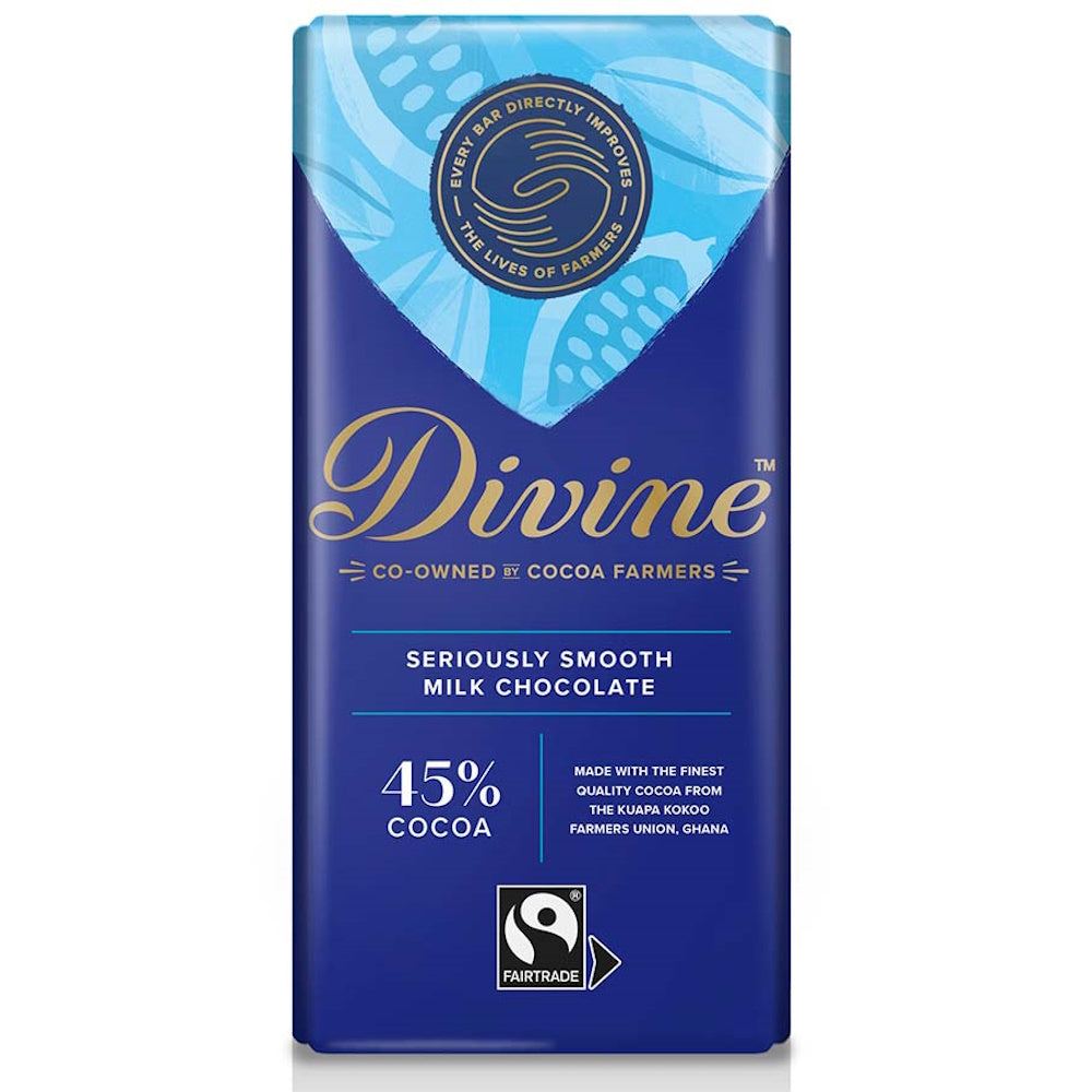 Divine 45% Milk Chocolate Bar  90g