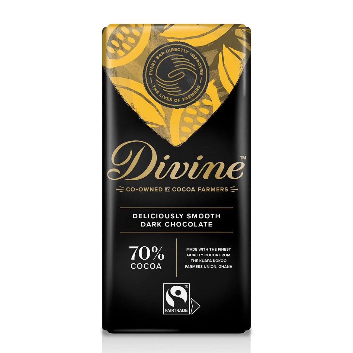 Divine ChocolateDivine 70% Dark Chocolate Bar  90g