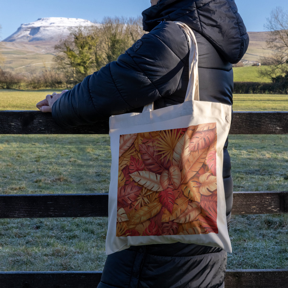 African Leaves Tote Bag - Vibrant