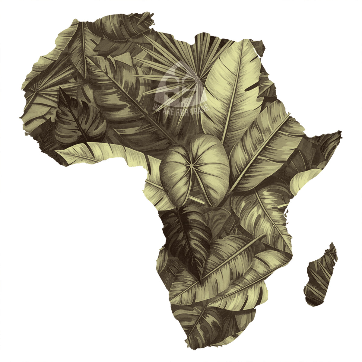 African Leaves Tote Bag - Bronze