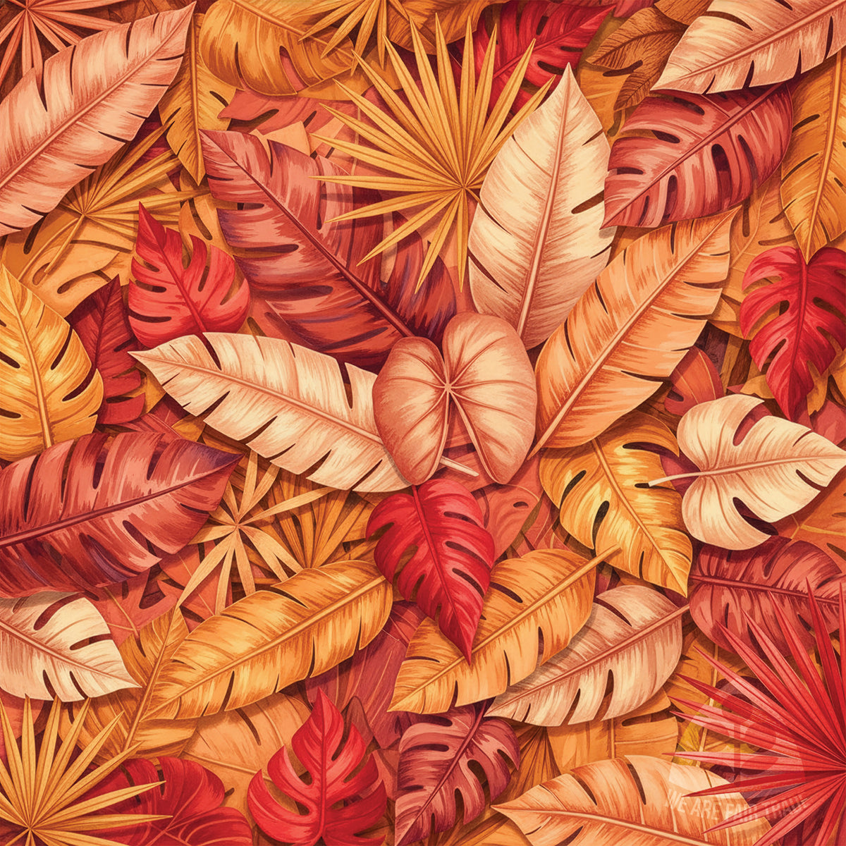 African Leaves Tote Bag - Vibrant