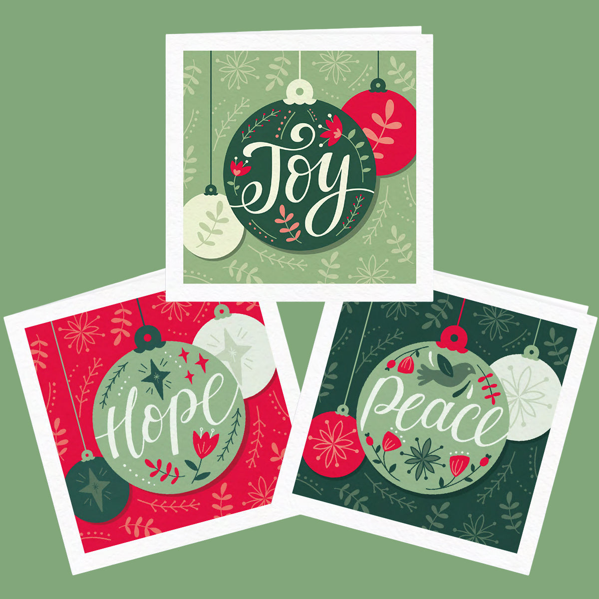 Luxury Bauble Card Bundle (3 designs) 10% off