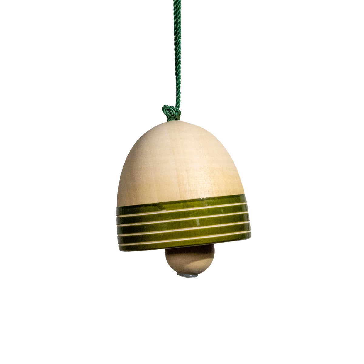 Christmas Bell Green - Bright Stripes Bottom