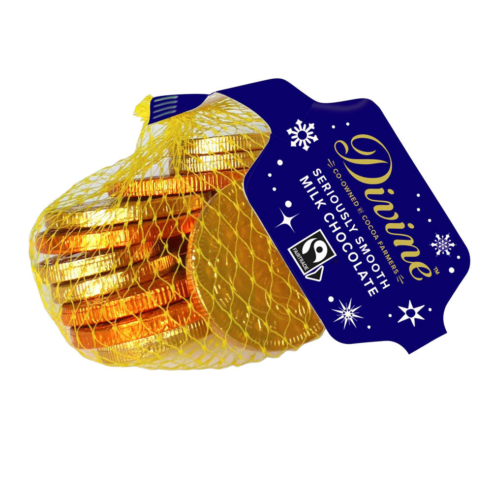 Divine Milk Chocolate Coins (65g)