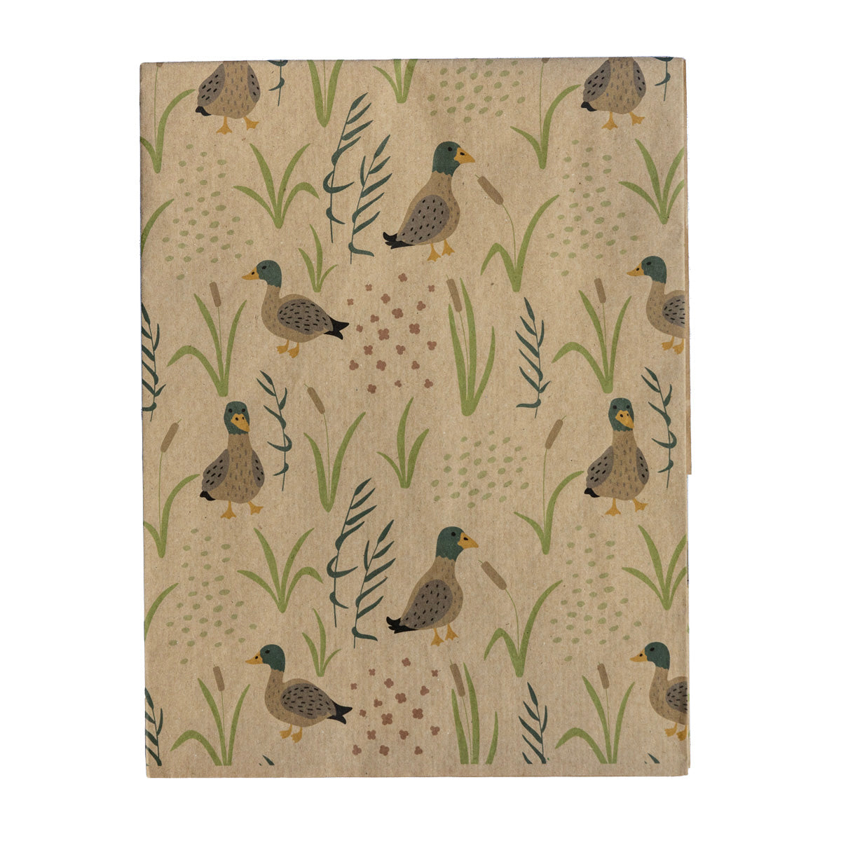 Duck Print Recycled Kraft Gift Wrapping Paper 1m x 50cm We Are