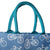 Jute Bag - Blue With Bicycles