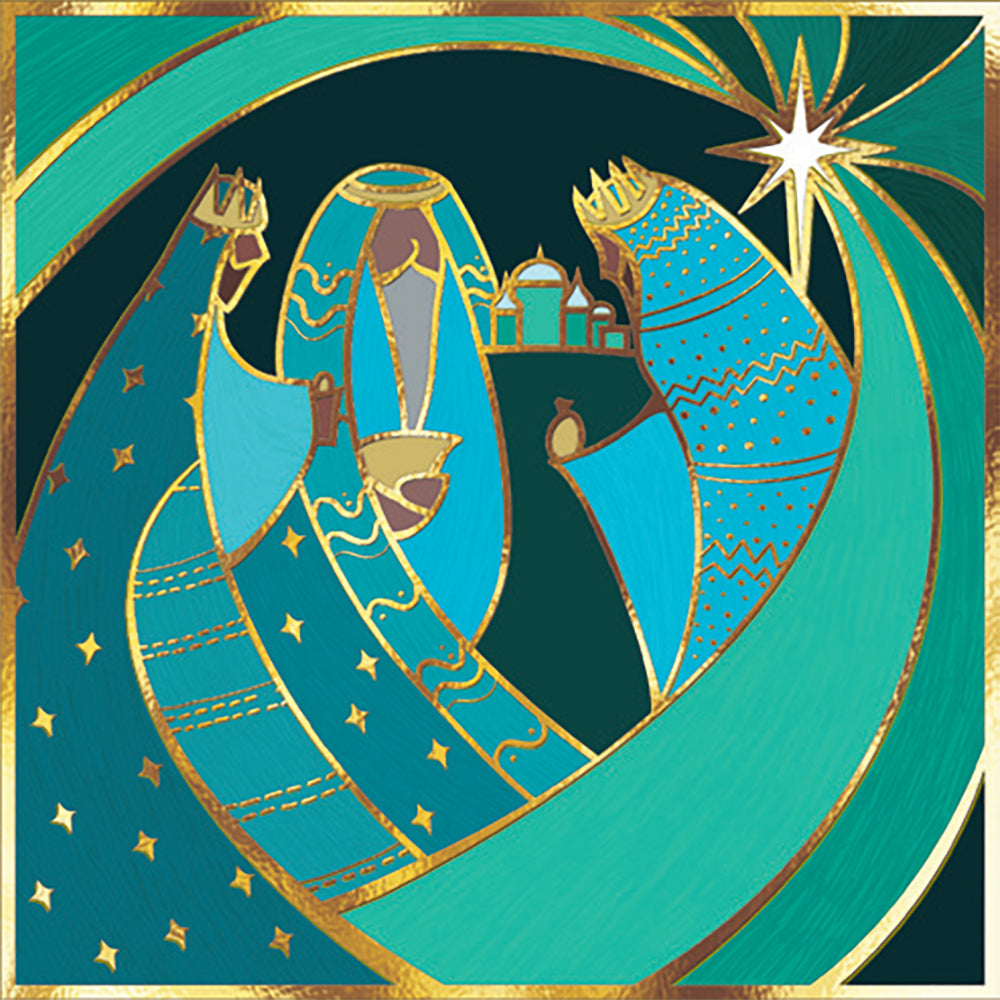 Gold, Frankincense and Myrrh - Christian Charity Christmas Cards (Pack of 10)