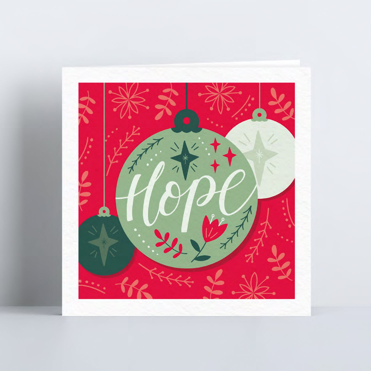 'Hope' Bauble Luxury Christmas Card