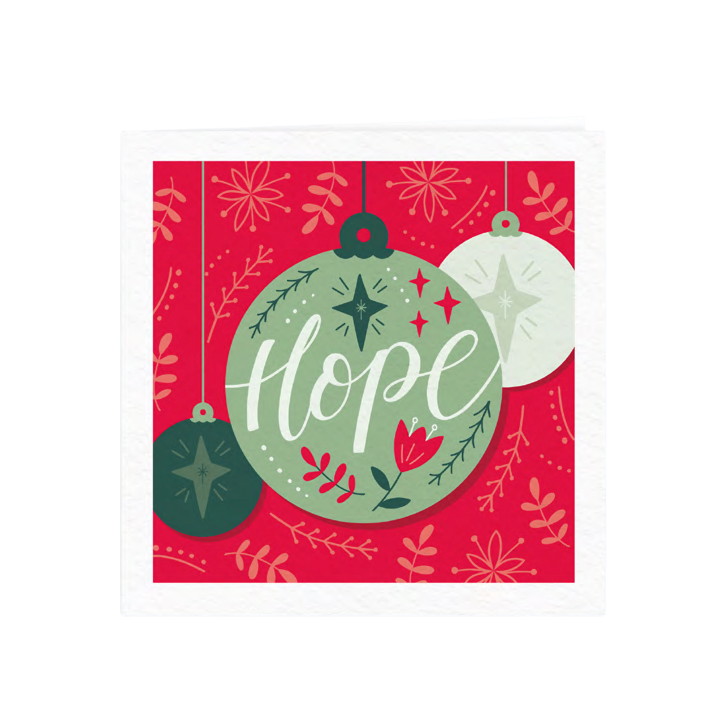 'Hope' Bauble Luxury Christmas Card