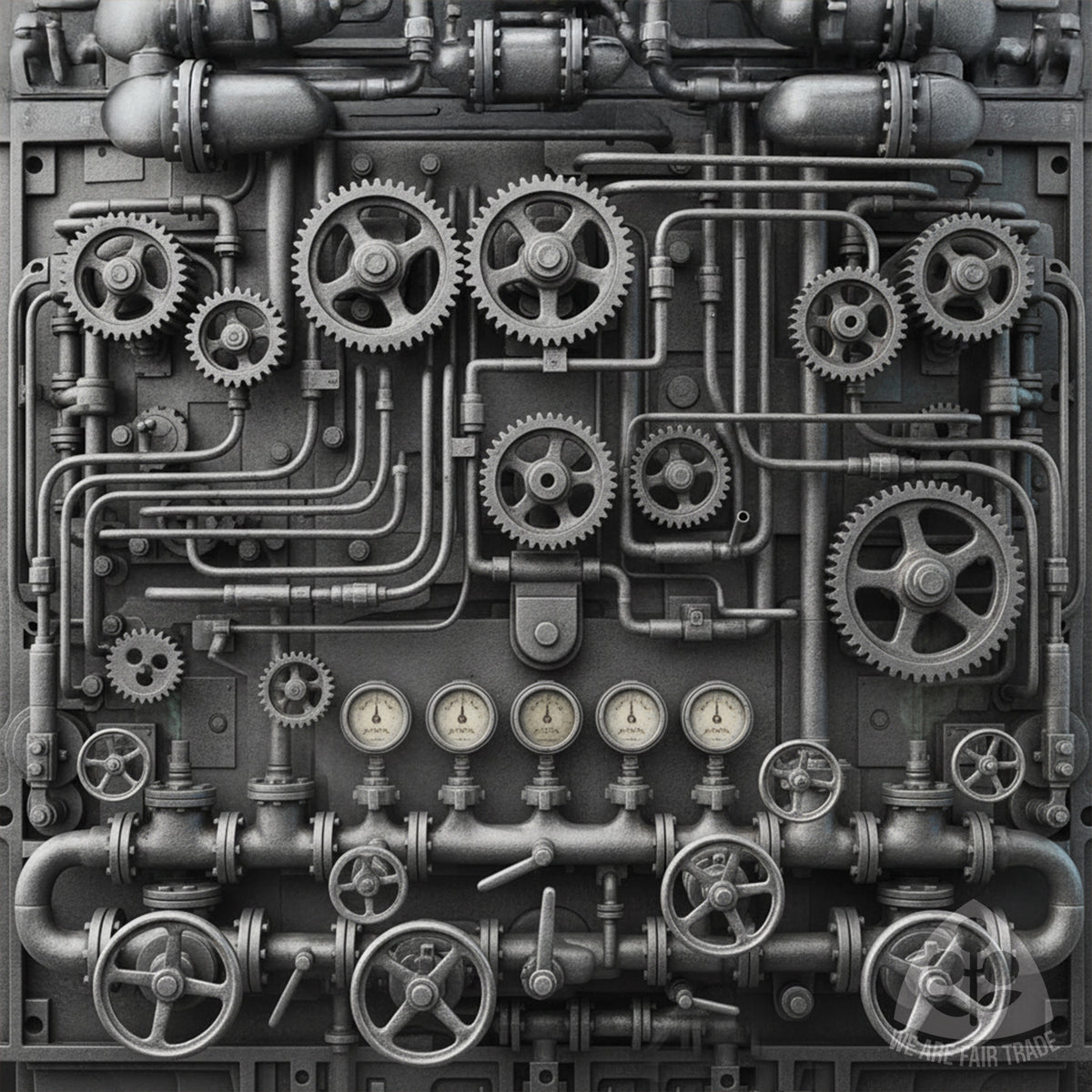 Vintage Machine Tote Bag - Duotone