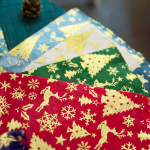 Christmas Lokta Gift Wrap Paper (4 sheets)