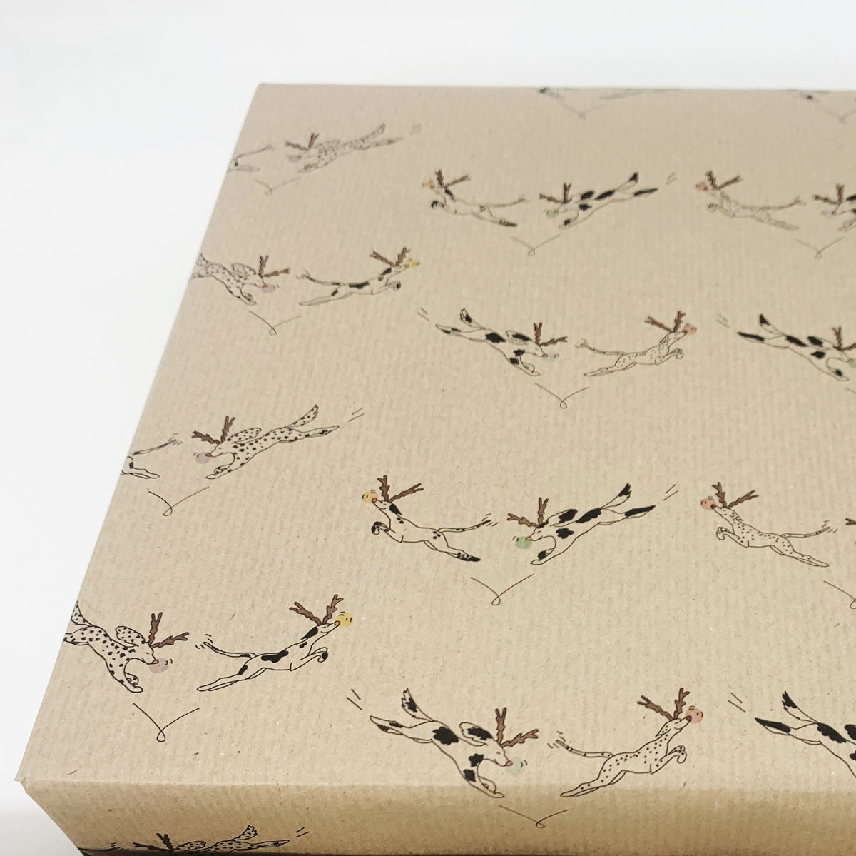 Reindeer Dogs Recycled Wrapping Paper (1m x 50cm)