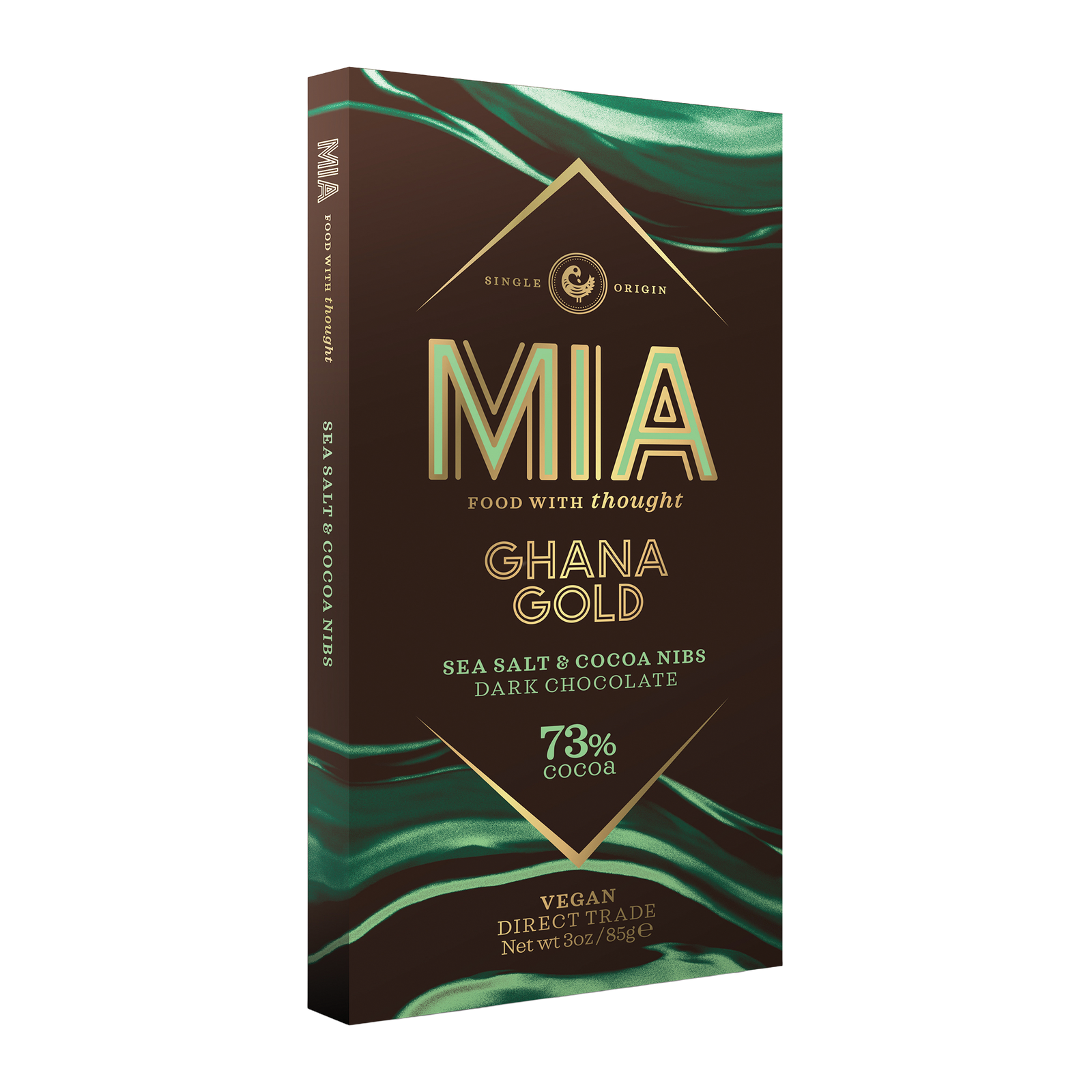 Ghana Gold - Sea Salt & Cocoa Nibs Dark  73%