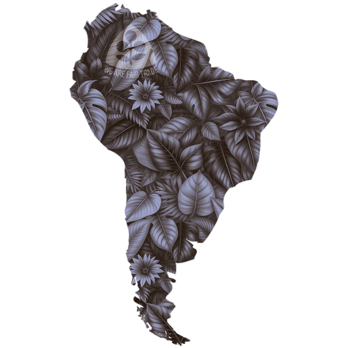 South American Flowers Tote Bag - Teal Bronze