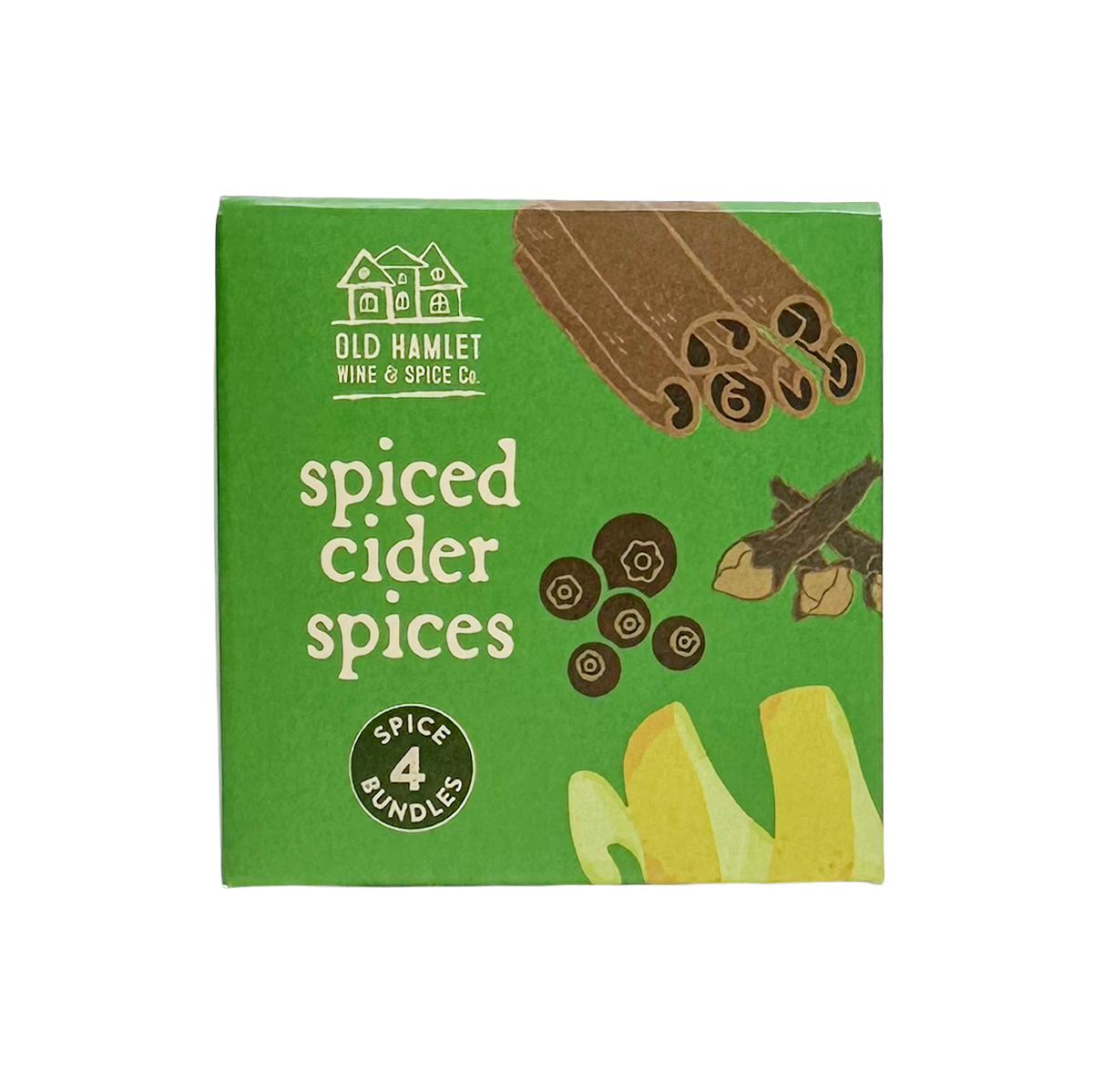 Spiced Cider/Apple Juice Pouchettes in Green Cube