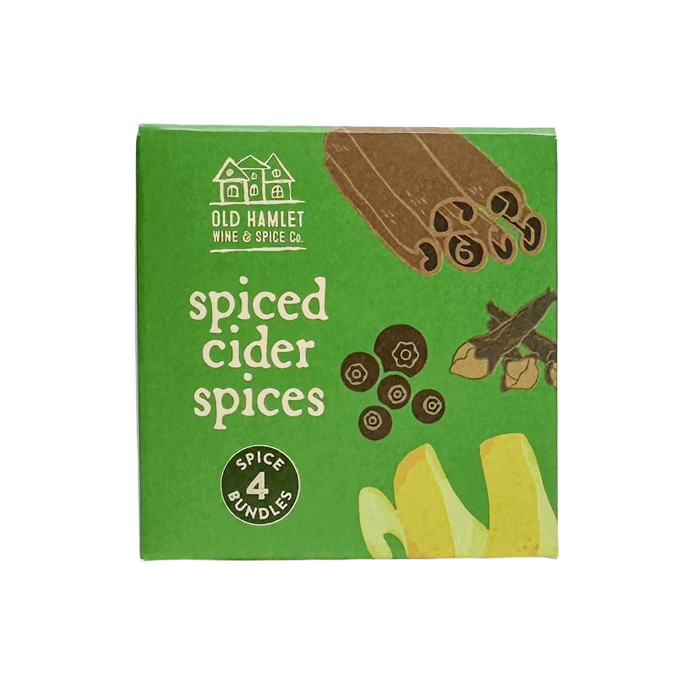 Spiced Cider/Apple Juice Pouchettes in Green Cube