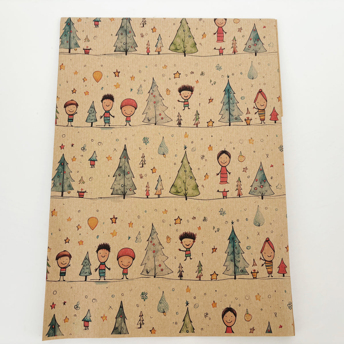 Christmas Starry Night Recycled Wrapping Paper (1m x 50cm)