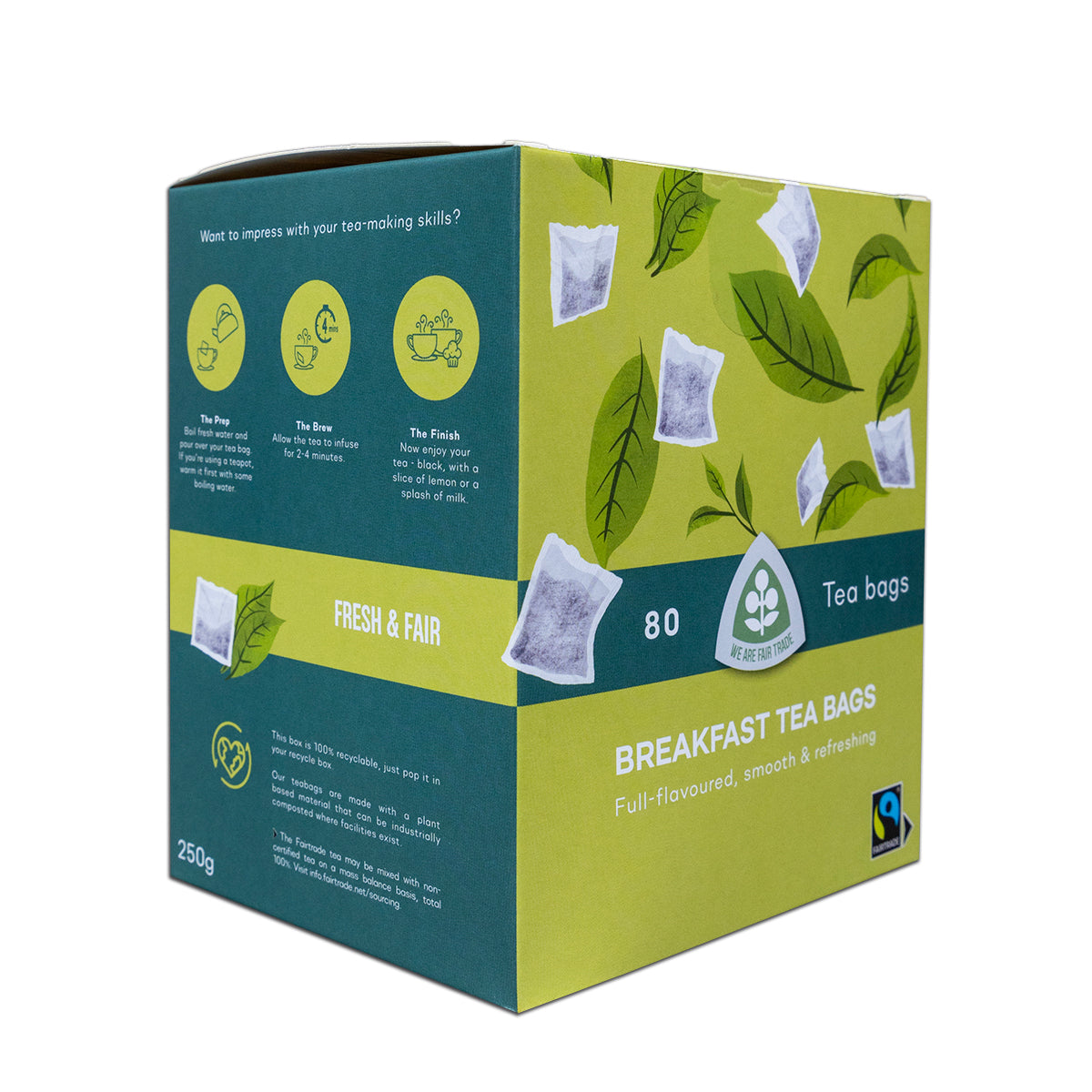We are Fair Trade 80 breakfast blend teabags