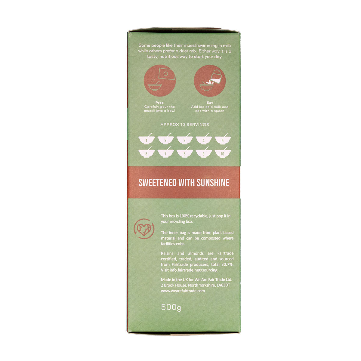 We Are Fair Trade Fruit and Nut Muesli (Case) - save 5%