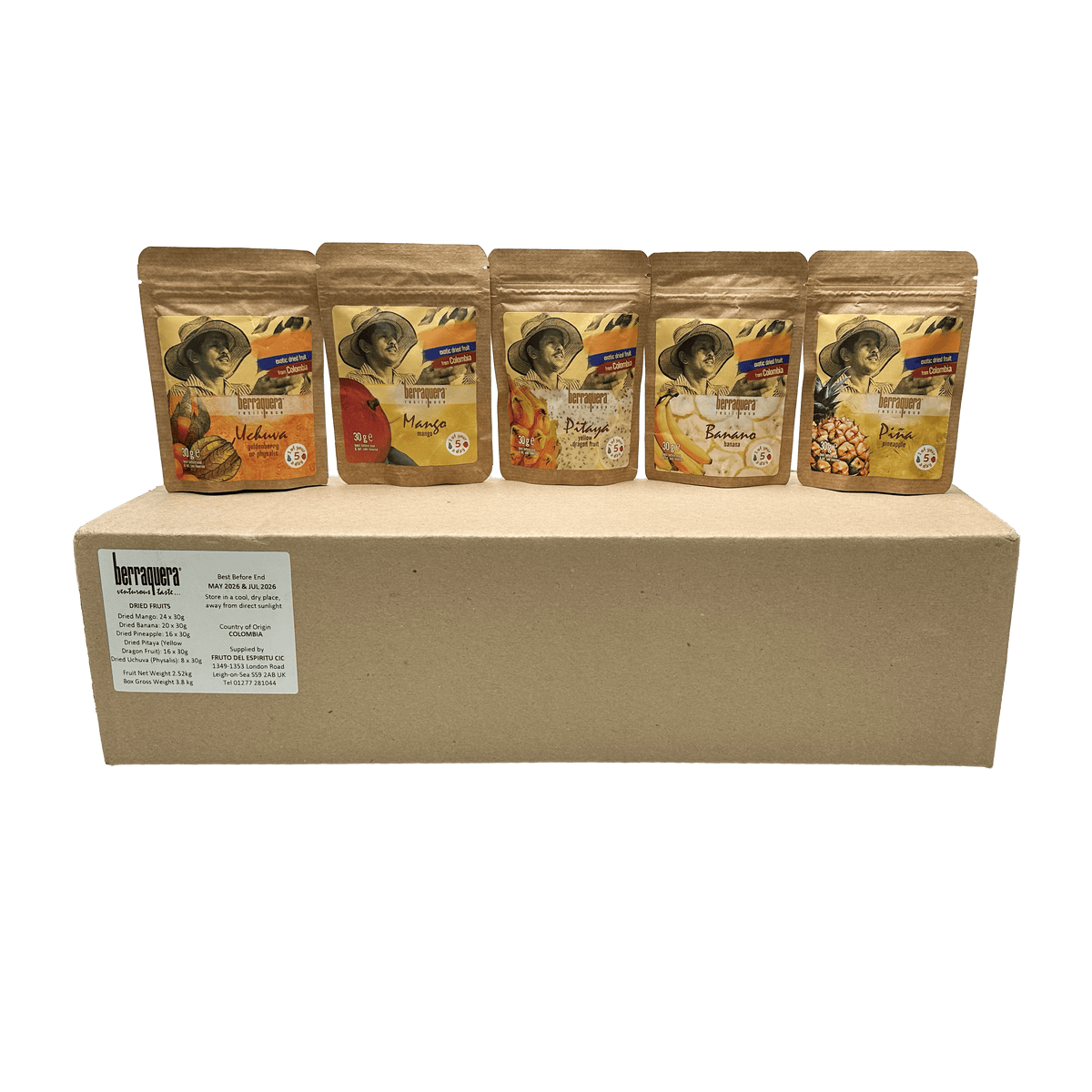 Berraquera Dried Fruit Selection Pack (21 sachets)