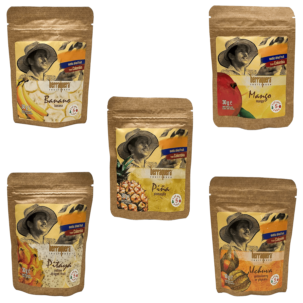 Berraquera Dried Fruit Selection Pack (21 sachets)