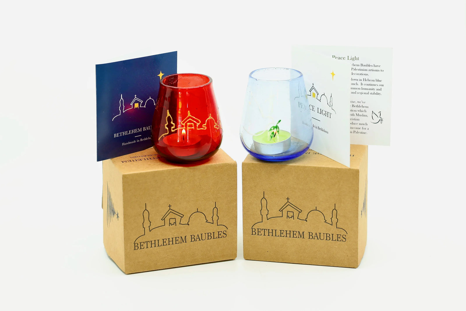 Bethlehem Baubles Peace Light - Ice Blue