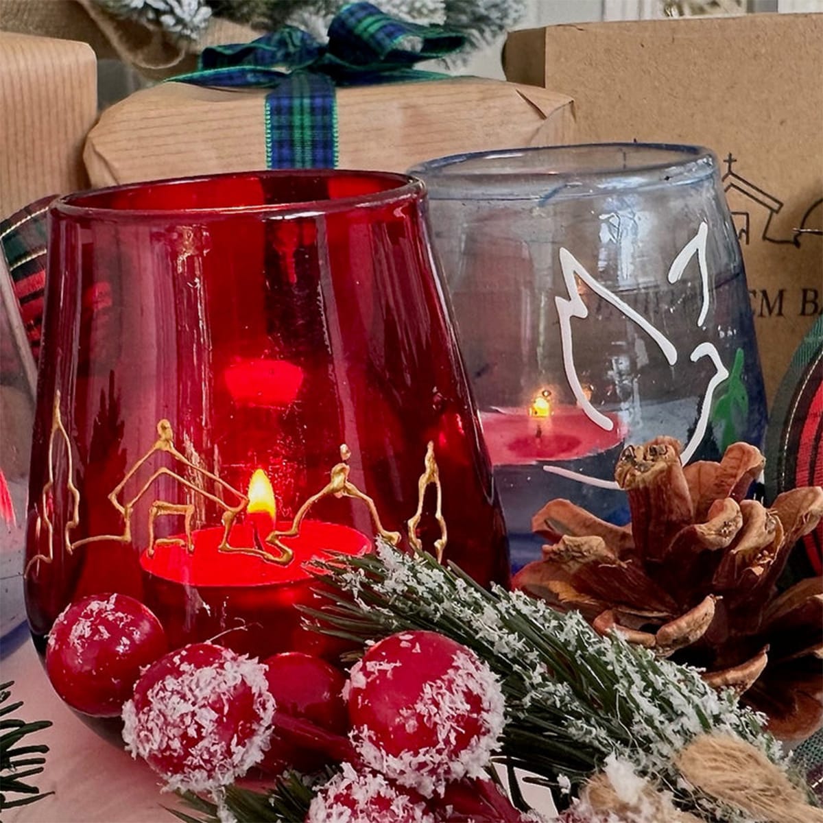 Bethlehem Baubles Peace Light - Red