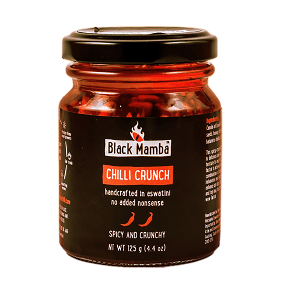 Black Mamba Black Mamba Chilli Crunch (125g) | Spicy &amp; Crunchy Chilli Oil Condiment One Jar