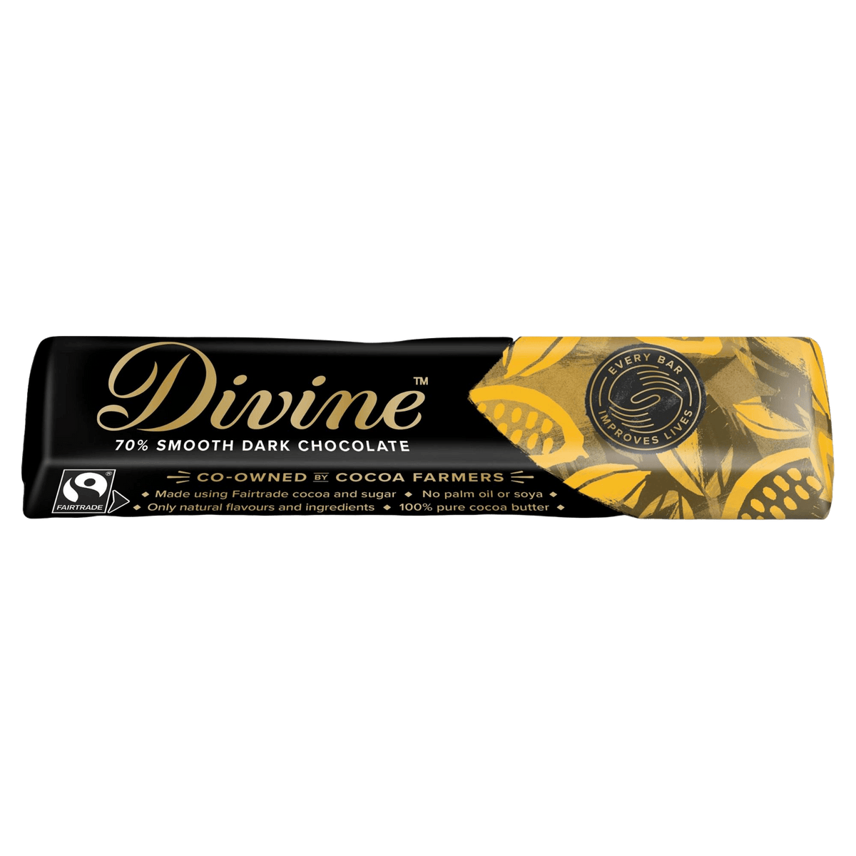 Divine 70% Dark Chocolate  (5x35g bars)