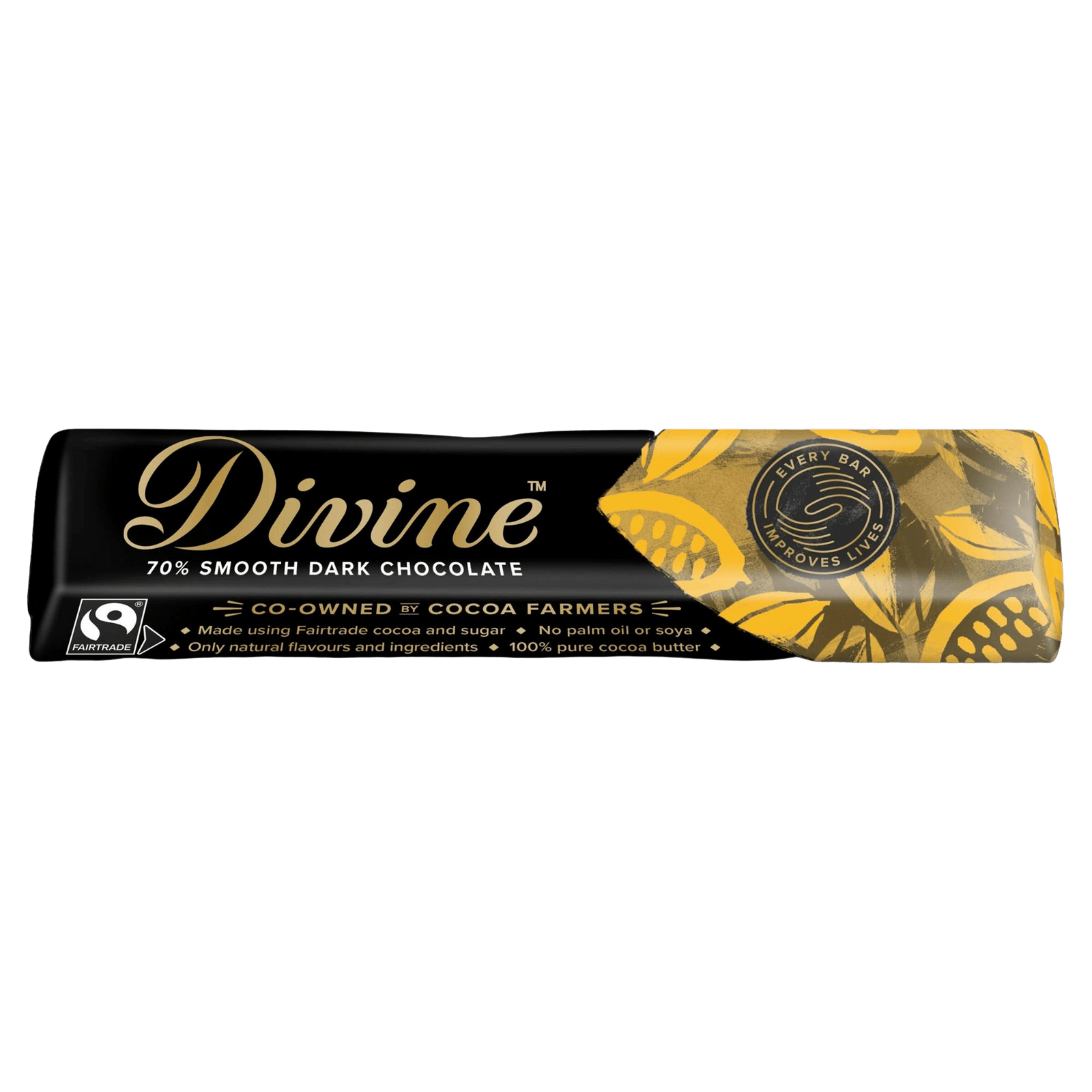 Divine 70% Dark Chocolate  (5x35g bars)