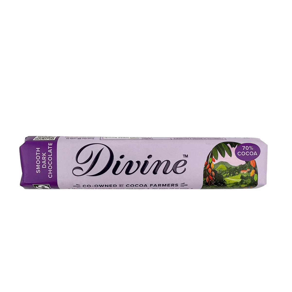 Divine Divine Chocolate 70% Dark Chocolate 5x35g Bars | Fairtrade Vegan