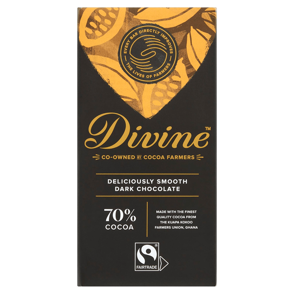 Divine Divine ChocolateDivine 70% Dark Chocolate Bar  90g