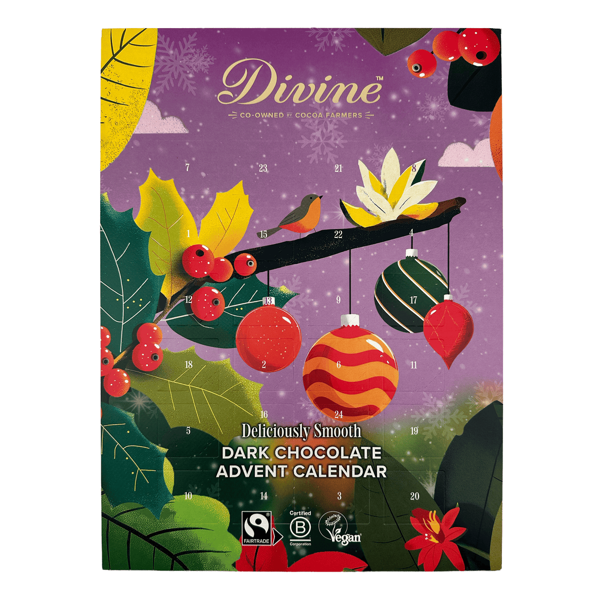 Divine Divine Dark Chocolate Advent Calendar, 85G (2026 Design)