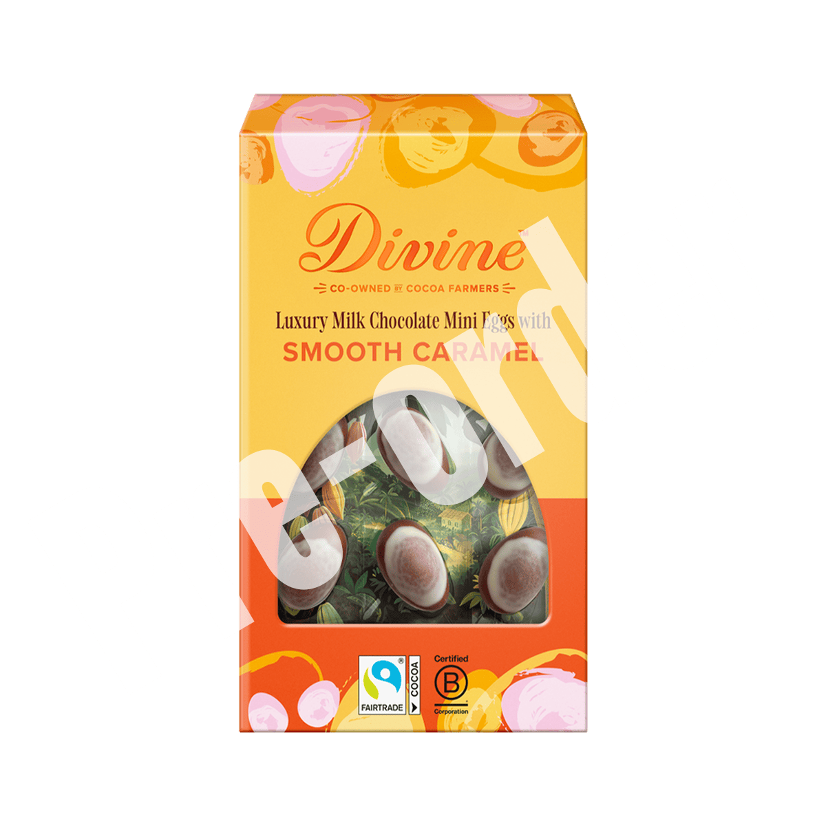 Divine Luxury Milk Chocolate Mini Easter Eggs with Smooth Caramel 190g | Fairtrade Chocolate