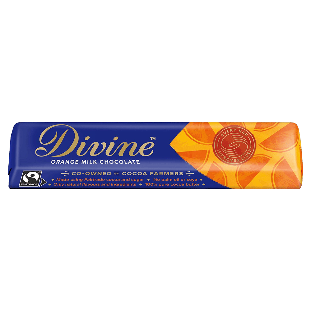 Divine Orange Milk Chocolate (5x35g bars)