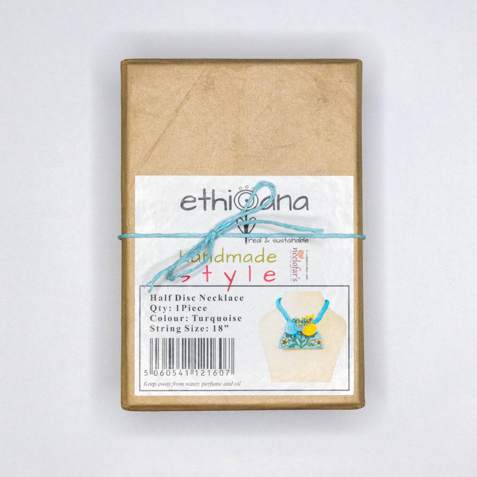 Ethiqana Half Disc Necklace - Turquoise